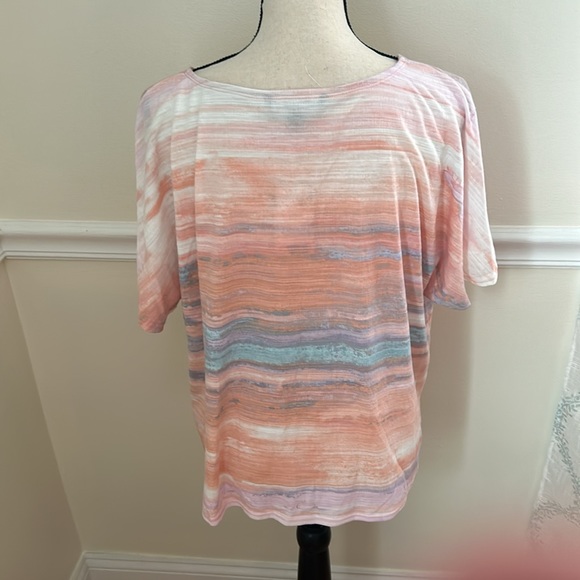 Zac & Rachel  multi colored “pucker knit” top. Size XL. NWT. - Picture 4 of 11